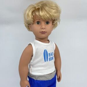 18" Our Generation Boy Doll Gabe With Extra Outfits